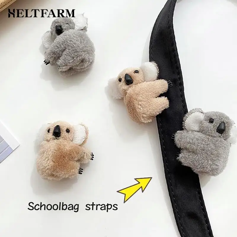 

Cartoon 3D Plush Koala Hairpin Photo props Hair Clip Bag Accessories for Women Daily Decor