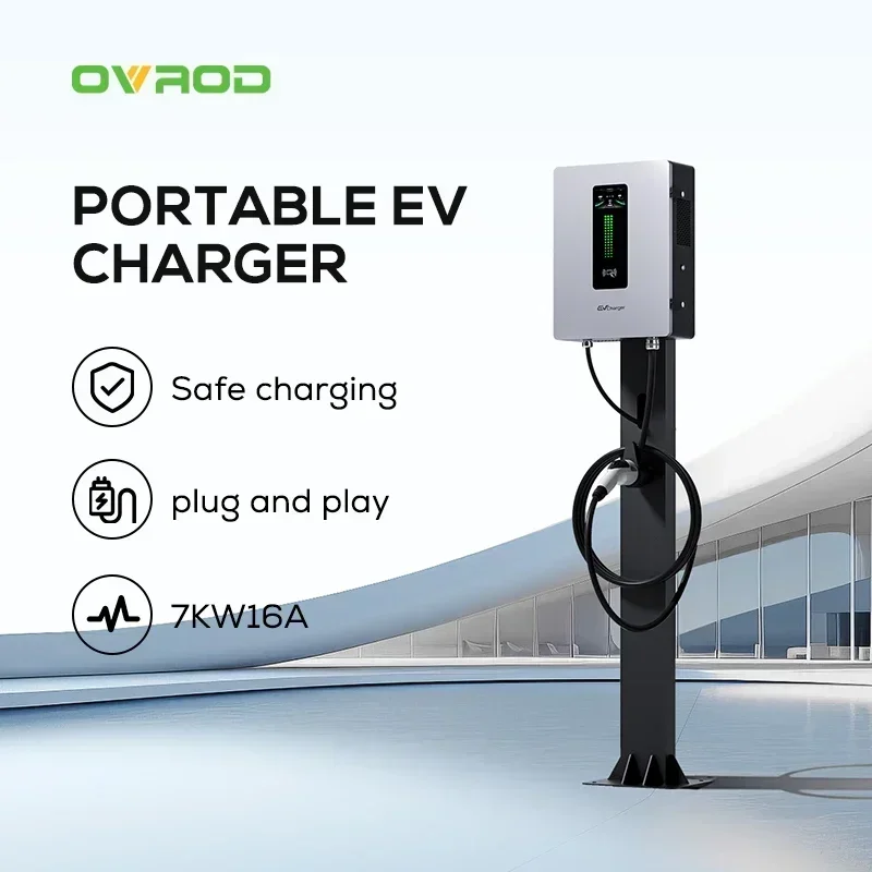 Зарядное устройство Ovrod Wallbox 7 кВт Ccs2 зарядная станция Wi-Fi управление через