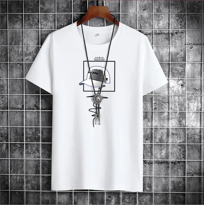 

2022 Summer Fashion Men T-shirts O-neck Tops Tee Shirt Men Cotton T Shirt