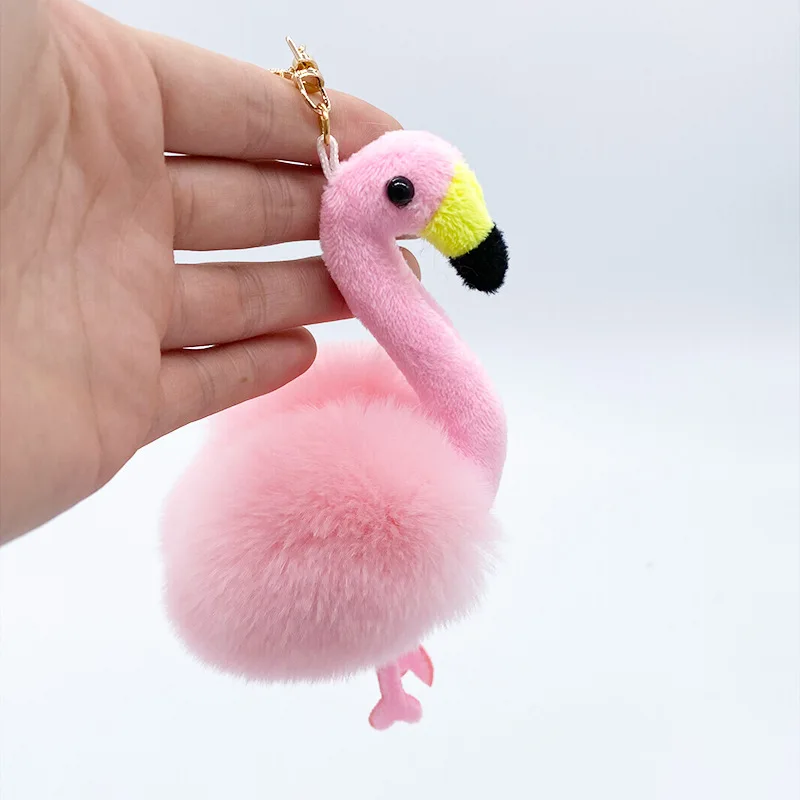 

Новый милый кролик рекс Фламинго плюшевый Модный кулон Мягкая креативная кукла нежный брелок украшение Рождественский подарок на день рождения