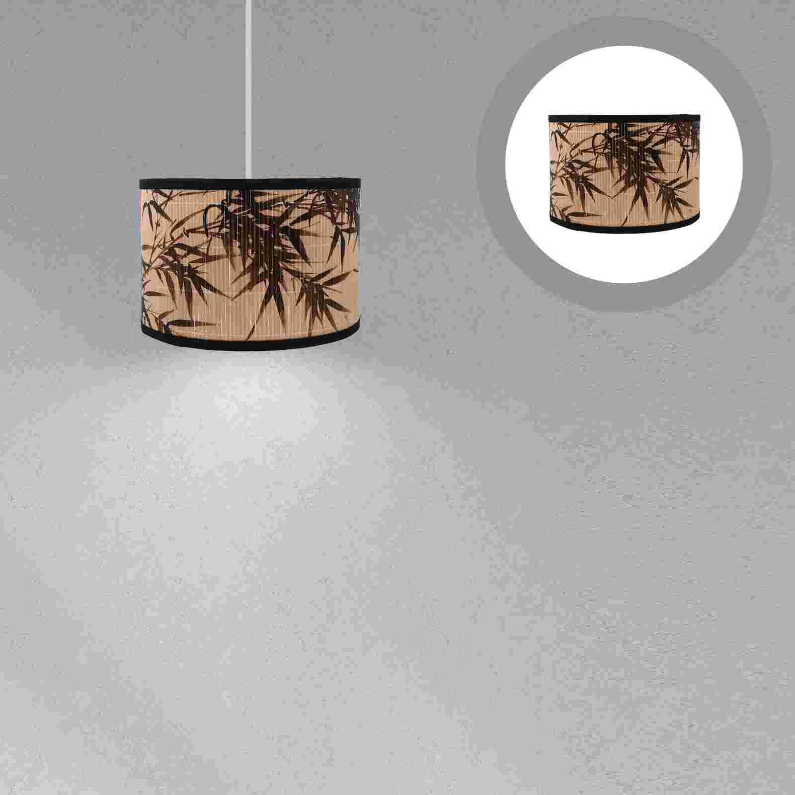 

Bamboo Lampshade Chinese-style Cover Dining Room Chandelier Patterned Home Decor