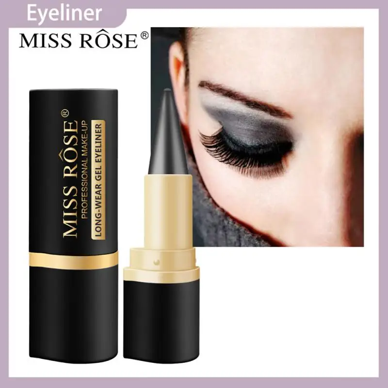 

Подводка для глаз Miss Rose, гелевый карандаш, подводка для глаз, ручка, 4 цвета, матовая, быстросохнущая, гладкая, водостойкая, искусственная руч...
