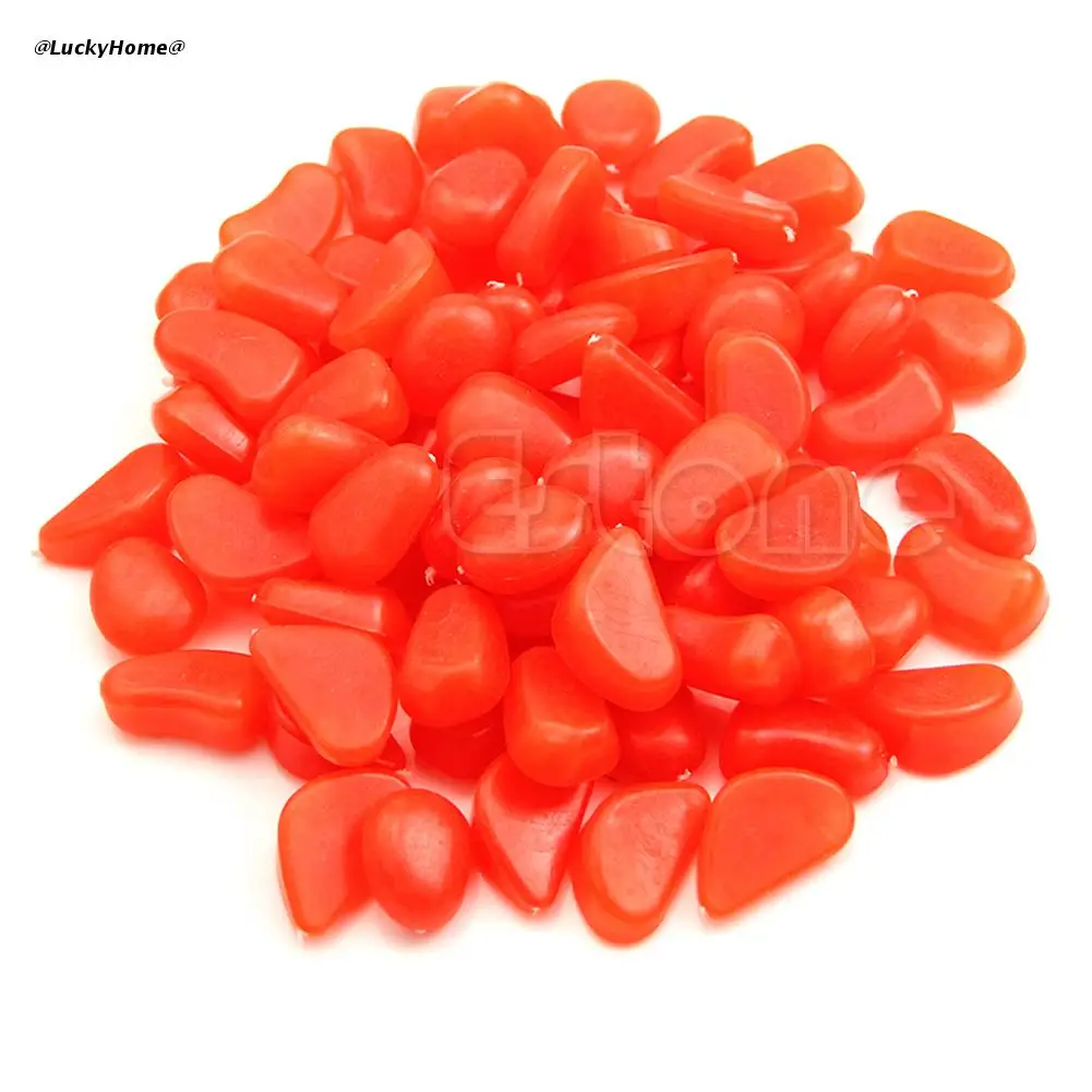 

11UA 100PCS Glow in The Dark Stones Pebbles Rock FISH TANK AQUARIUM Garden Road Decor
