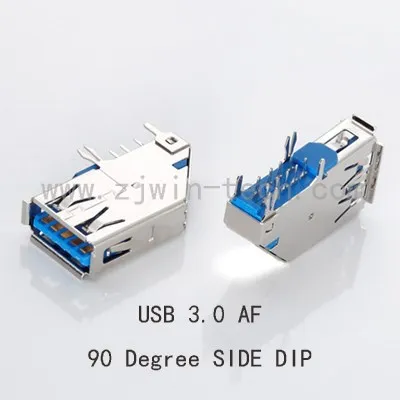 

5PCS USB 3.0 AF Type High-Speed Socket Connector USB Jack 3.0 Female Jack Side DIP Long Body For Fast Data Transmission