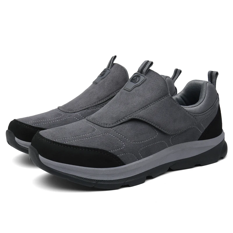 

Leather Hiking Shoes Men Shoes Lace-up Comfortable Man Sneakers Man Outdoor Ankle Snow Boots Casual Shoes Non-slip Walking Shoes