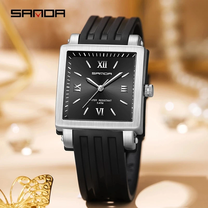 SANDA 2023 New Casual Women's Watches 50M Waterproof Sports Wristwatch for Female Watch Fashion Clocks relogio feminino 3208 enlarge