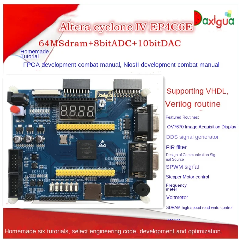 Плата разработки Altera cyclone4 FPGA включая ADC DAC поддержку камеры TFT-экран