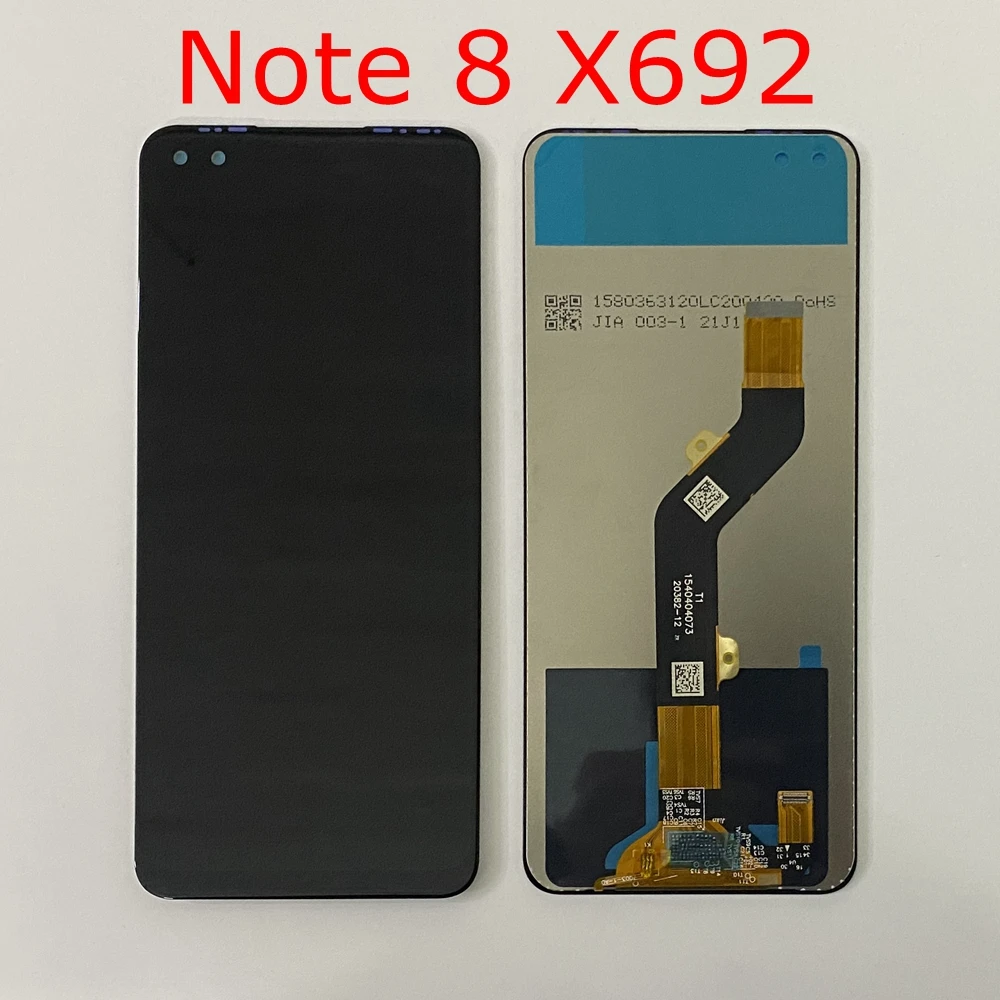 Протестированный 6 95 ЖК-дисплей для Infinix Note 8 X692 ЖК-экран сенсорная панель