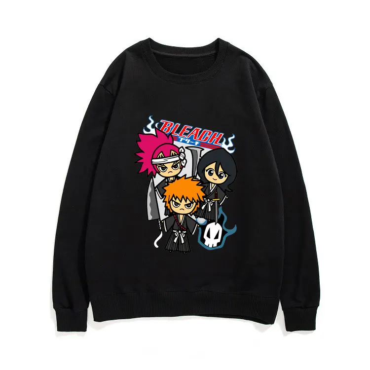 

Аниме отбеливатель Kurosaki Ichigo модные новые милые пуловеры с аниме принтом Мужские и женские толстовки с длинным рукавом повседневные свободн...