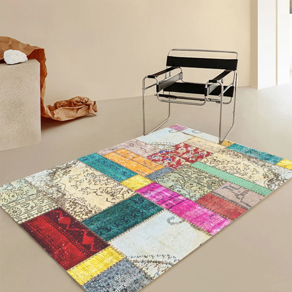

patchwork carpet for Living Room Washable Floor Lounge Rug Large Area Rugs Bedroom Carpet Modern Home Living Room Decor Mat