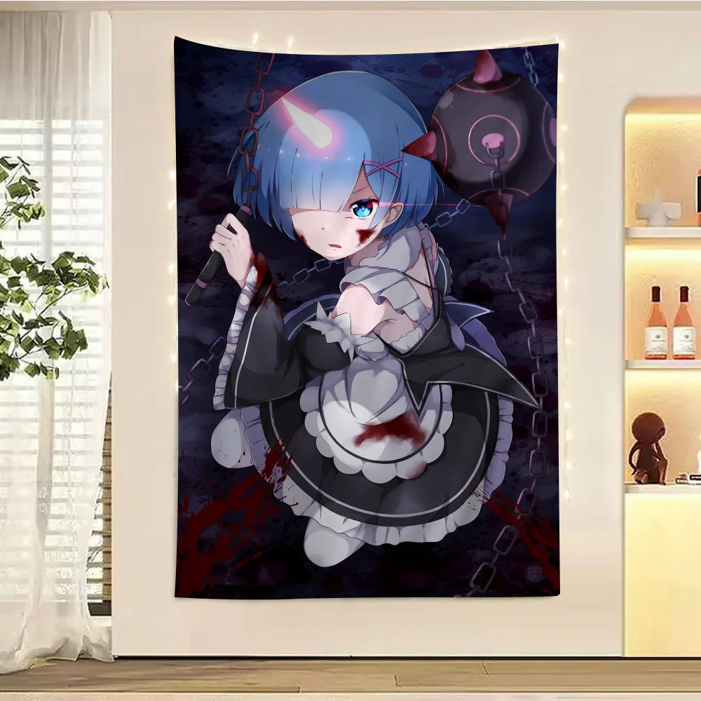Rem R-ReZ-zero гобелен с героями мультфильмов искусство научной фантастики домашний