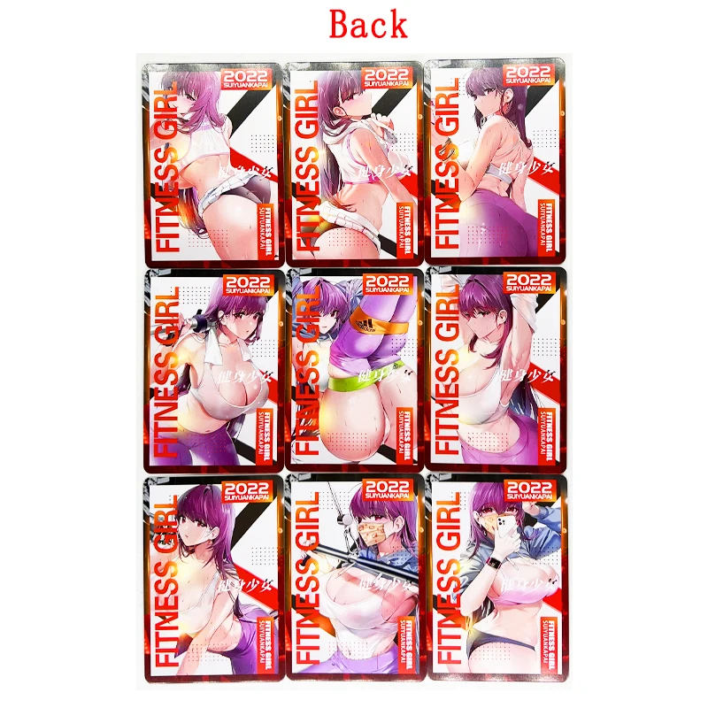 

9 шт./компл. ACG фитнес-купальник, игрушки для девочек, сексуальные хобби, коллекционные предметы, коллекционная игра