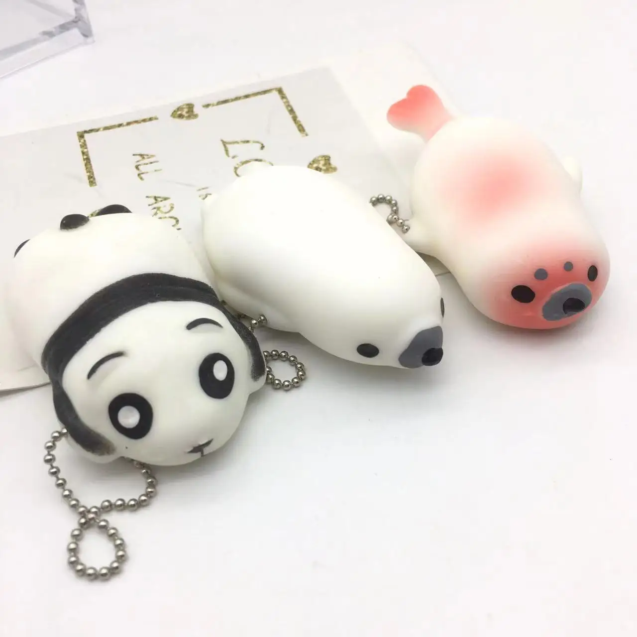 

Декомпрессионная игрушка, полярный медведь, Ручная фиксация, брелок, вентиляция, анти-lrritable, беспокойство, захват, радость, панда, сжимаемая сумка, подвеска