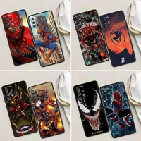 venom spider man marvel phone case for samsung galaxy a72 a52 a53 a71 a91 a51 a42 a41 note 20 ultra 8 9 10 plus cases cover