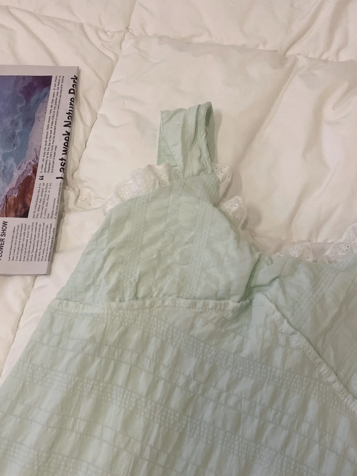 Женская летняя Пижама на бретельках с нагрудной подушкой без рукавов