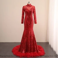 read fashion evening dresses metrical handmade flower jewel applique prom gowns party wear robe de soir%c3%a9e for female 2022
