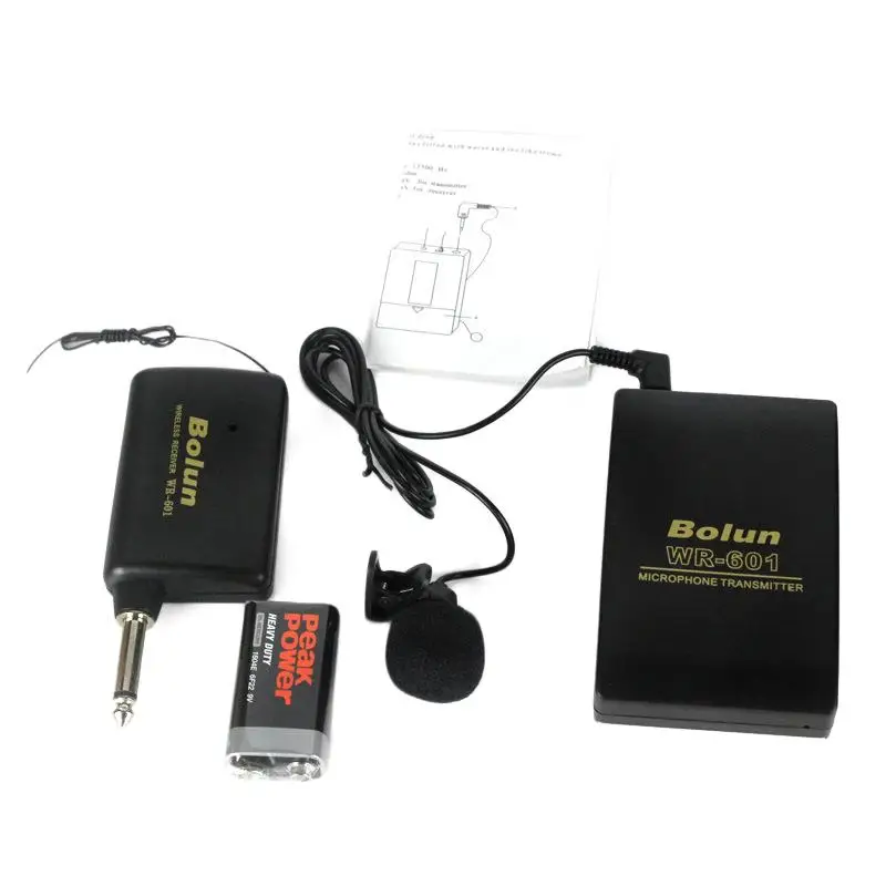 

WR601 Wireless Microphone MIC Conference Teaching Speech FM Transmitter Collar Clip Type Microphone Speakers