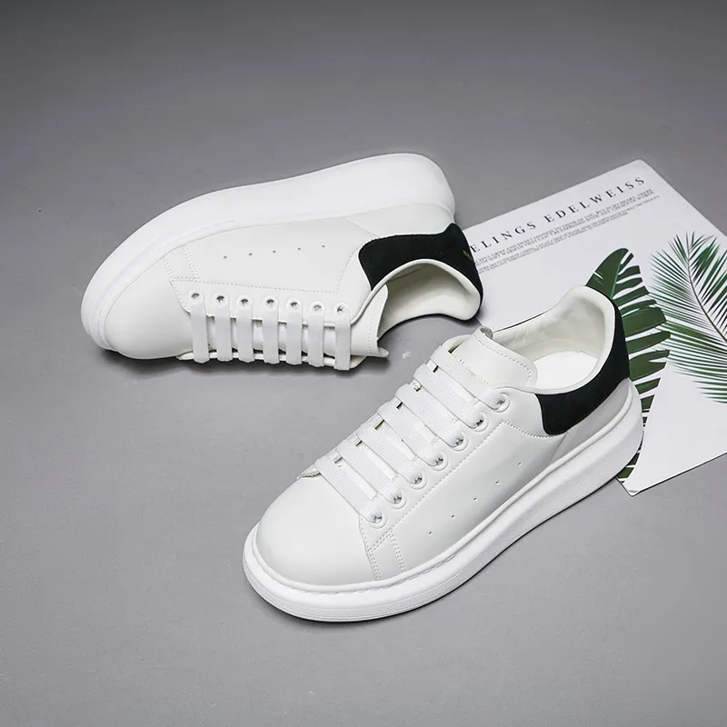 

High Quality Original Luxury Designer Mcqueens Shoes Fashion New High Platform Brand White Sneaker Casual Trainer Men Women Shoe
