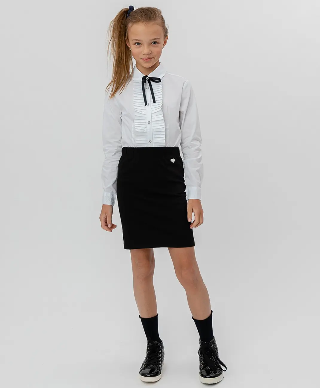 Черная юбка Button Blue для девочек | Детская одежда и обувь
