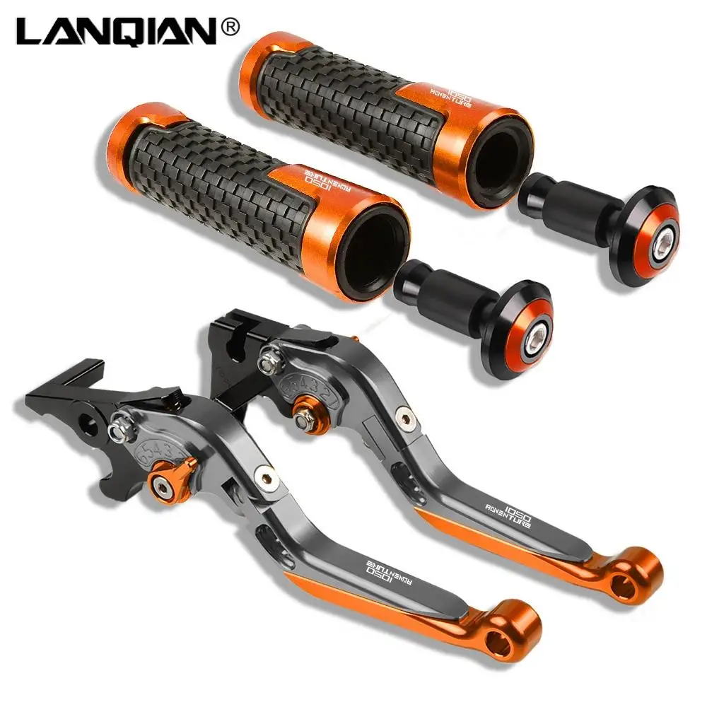 

Motorcycle Brake Clutch Levers Handlebar Hand Grips For 1050 ADVENTURE ADVENTURE 1050 2014 2015 2016 2017 2018 Accessories