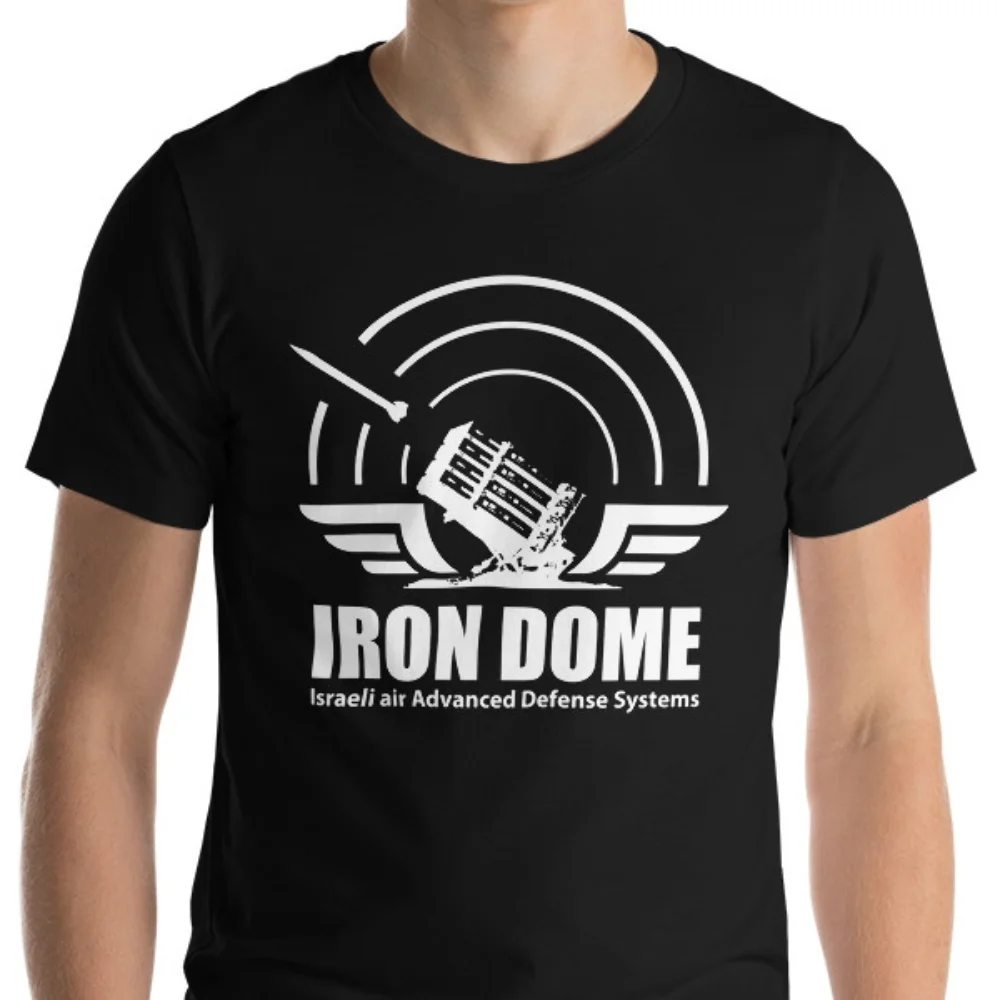 

Iron Dome Israel Air Defense Systems Men T-Shirt Short Sleeve Casual Cotton O-Neck Summer Shirts