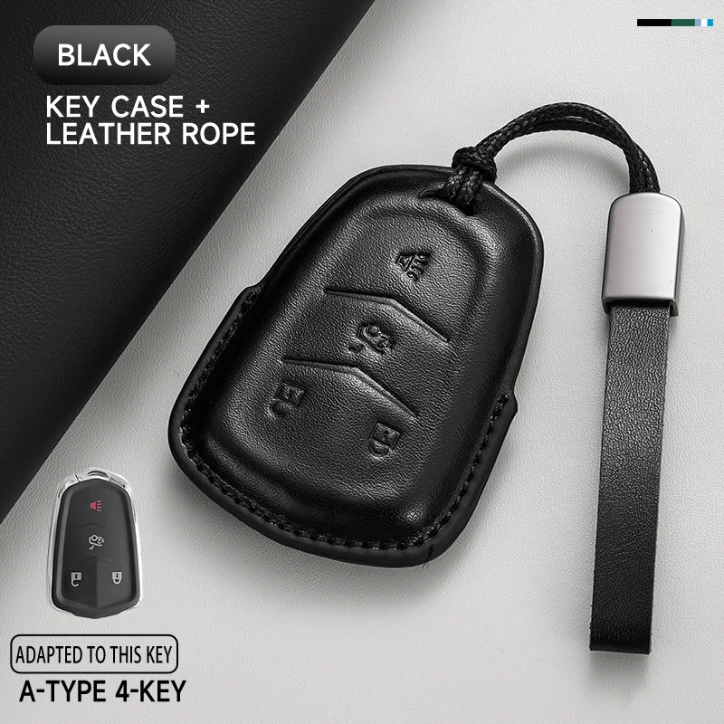 

Кожаный чехол для автомобильного ключа, чехол для Брелока Для Cadillac XT4 XT5 XT6 CT4 CT5 CT6 ATS XTS CTS DTS STS ESV ELR ﻿