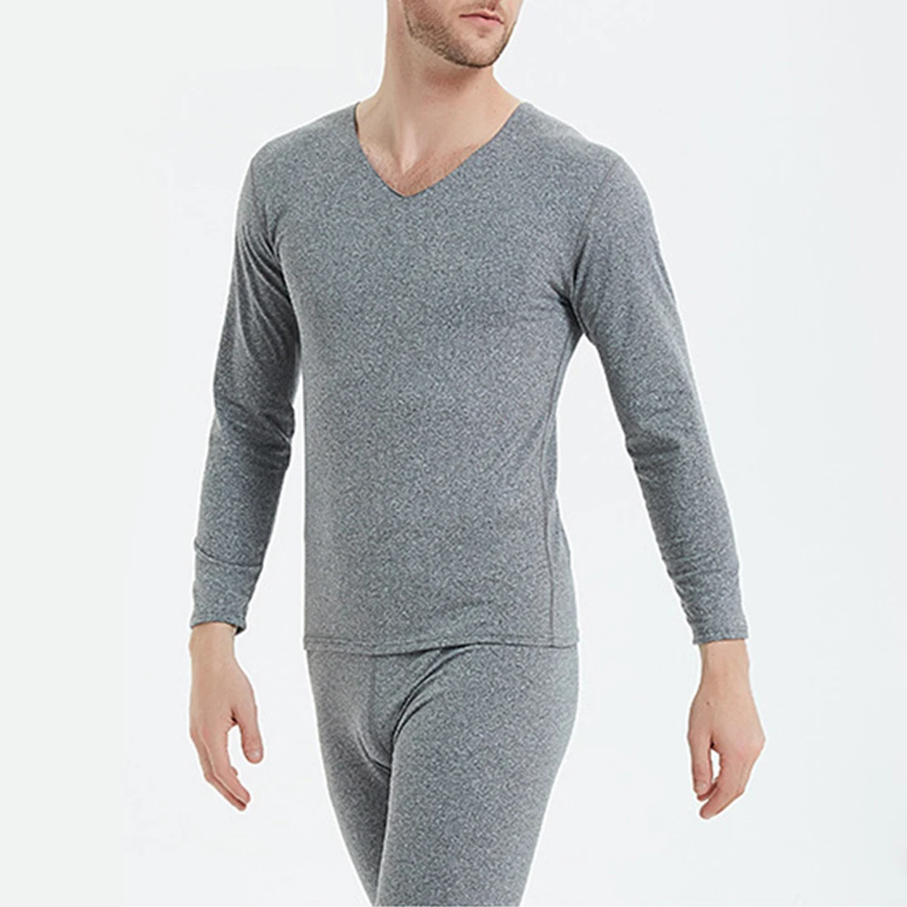 

Male Underwear Set Fleece Long Johns Pajama Set Skinny Slim Thermal Tops+Pants Ultra-Soft Underclothes Brand New