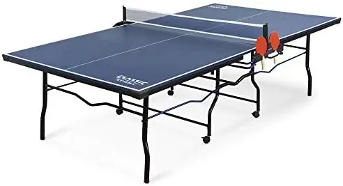 

Tennis Table, Indoor Ping Pong Table with Competition Grade Net, Minimal Assembly Required