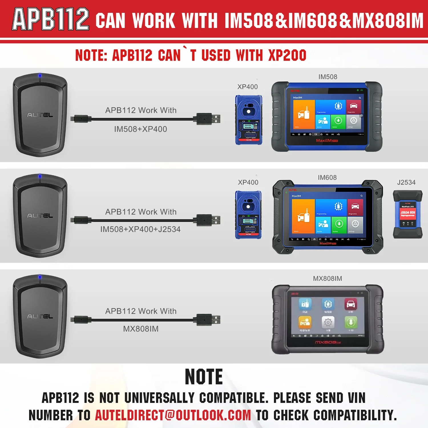 Autel APB112 Smart Key Simulator 46 чип-эмуляция IM508 IM608 программатор ключей G Box и Apb112 поддержка