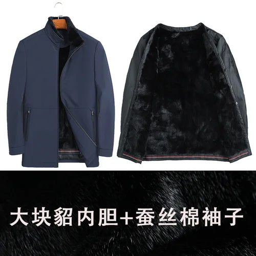 

Coat New High Mink Fur quality Hombre Parka Male Genuine Winter Shearling Jacket Jackets 2023 Men Ropa Clothing Real