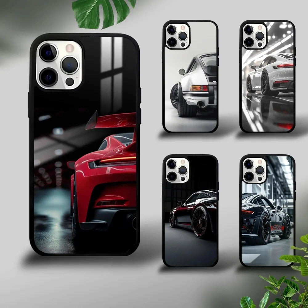 luxury Sports Super Car 911 Phone Case For iPhone 16 15 14 13 12 11 Pro Xs Max Mini Plus Celulares Hard Funda