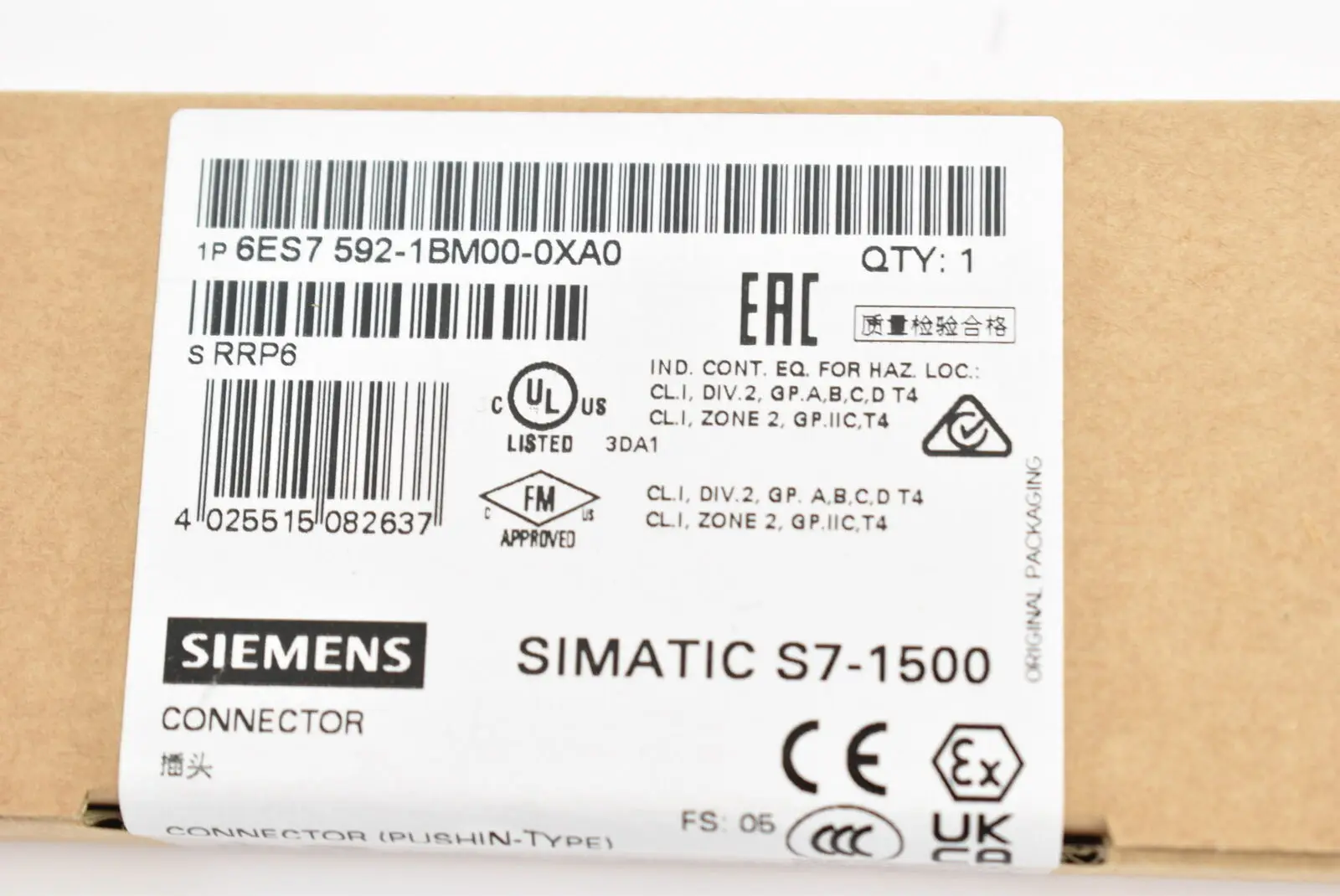 

Совершенно новый Siemens 6ES7592-1BM00-0XA0 6ES7592 1BM00 0XA0