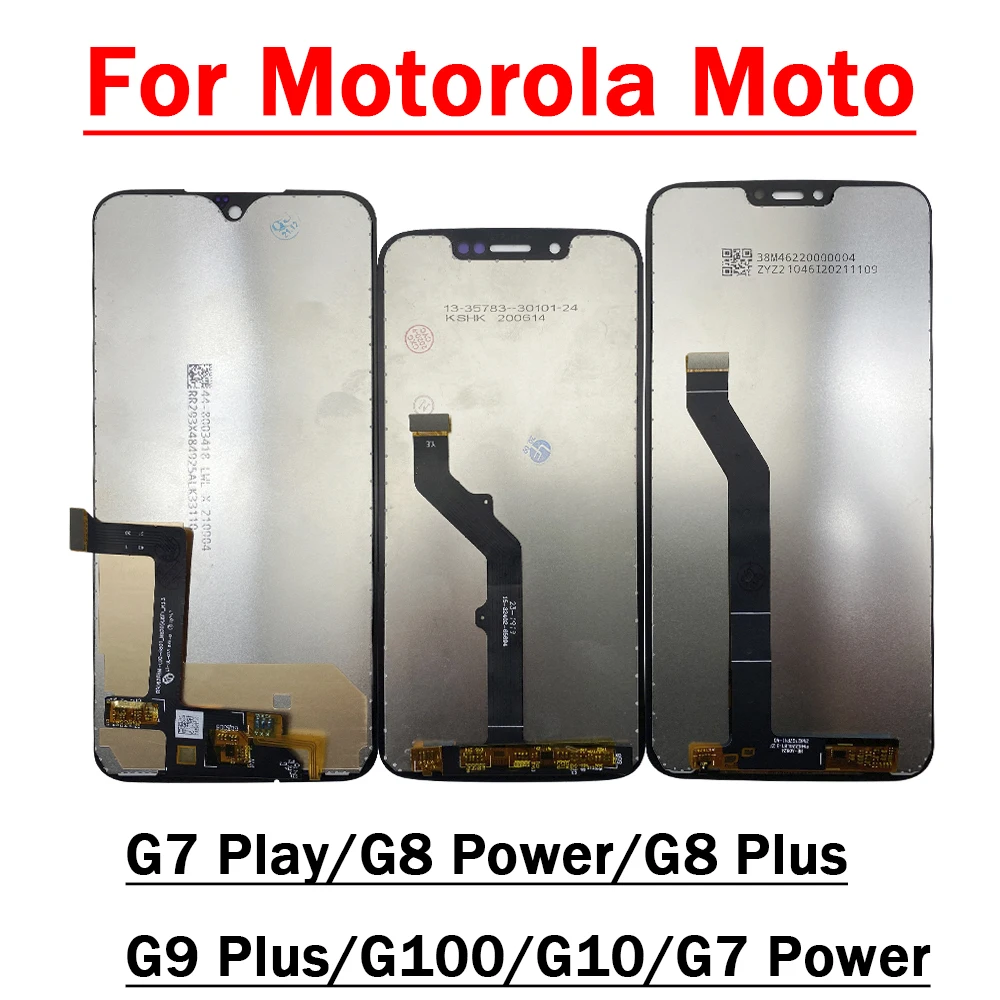 

Original LCD Display Touch Screen Digitizer Assembly Replacement For Motorola Moto G10 G30 G100 G7 G8 G9 Power Play G9 Plus