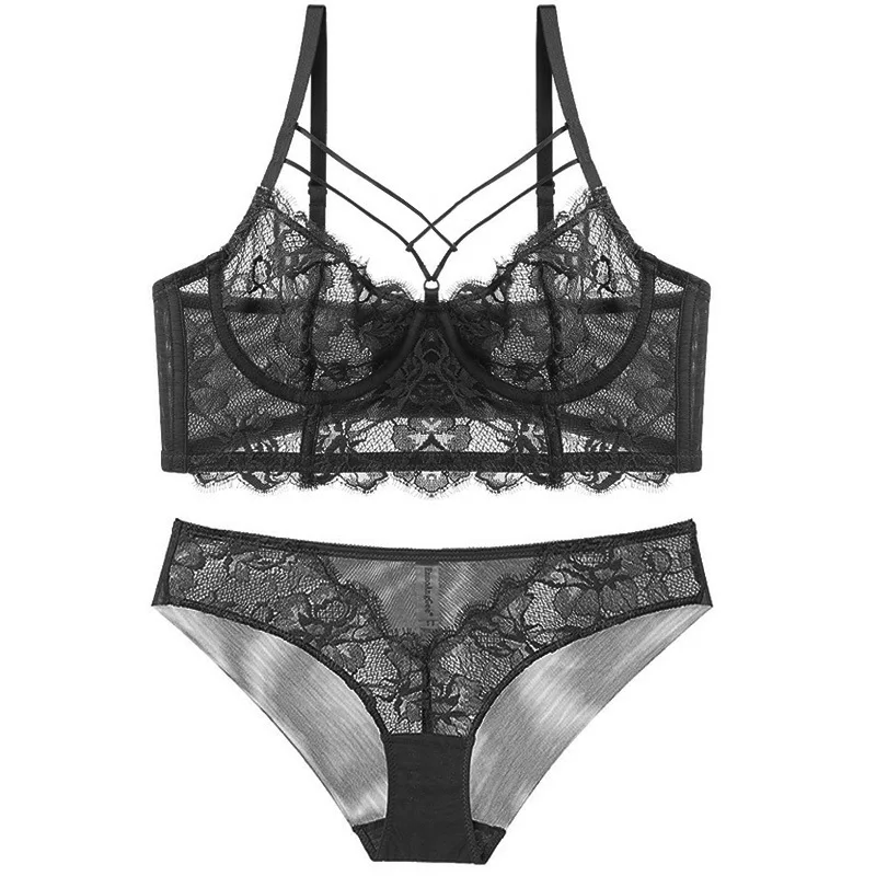 Ультратонкий кружевной бюстгальтер в европейском и американском стиле женское
