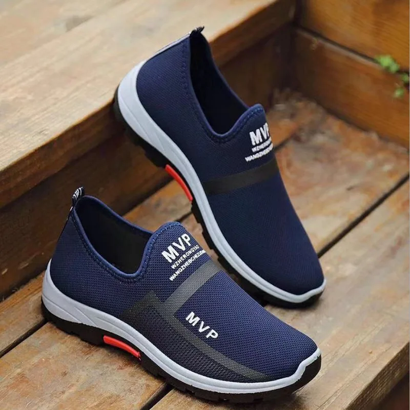 

Spring and Autumn Mesh Men's Shoes Lightweight Sports Shoes Men's Fashion Casual Walking Shoes Breathable Non-slip Men's Loafers