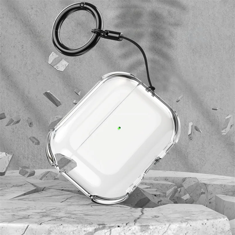 Фото Модный чехол для наушников Apple AirPods 1 2 3 Pro 2, чехол для наушников ярких цветов, чехол для наушников Air Pods 4, защитный чехол с крючком №3