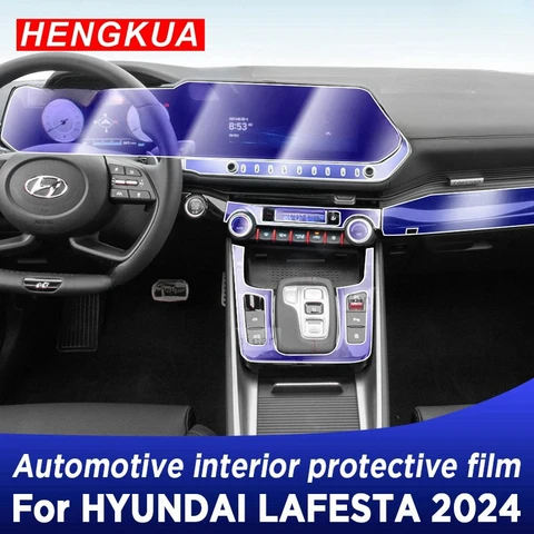 HYUNDAI LAFESTA 2024, центральная консоль, панель шестерни, экран, ТПУ, защитная пленка для салона автомобиля, ремонтная наклейка против царапин