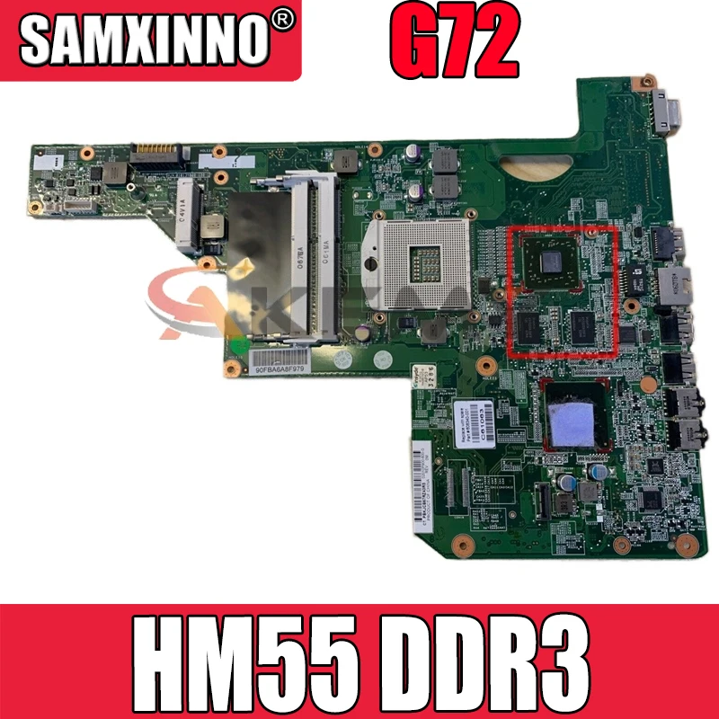 

Материнская плата AKemy для ноутбука HP Pavilion G72 605902-001 605902-501 01013Y000-575-G HM55 216-0774009 DDR3, материнская плата
