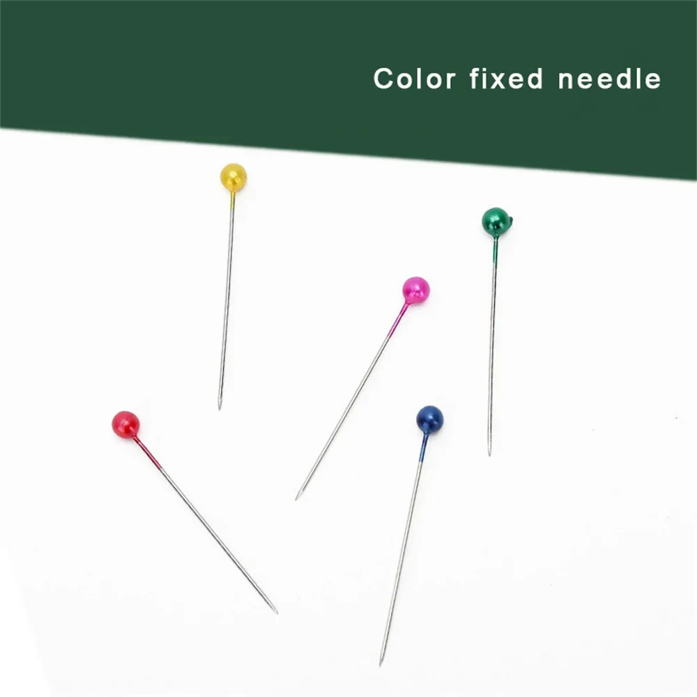 480 шт. цветных черно-белых игл для бусин с большой головкой фиксирующие