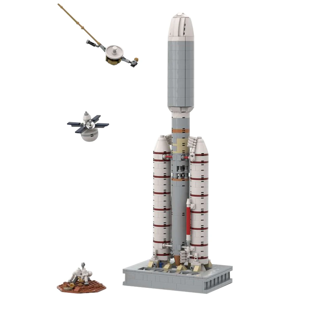 Конструктор MOC Titan IIIE в масштабе 1/110 Детский конструктор