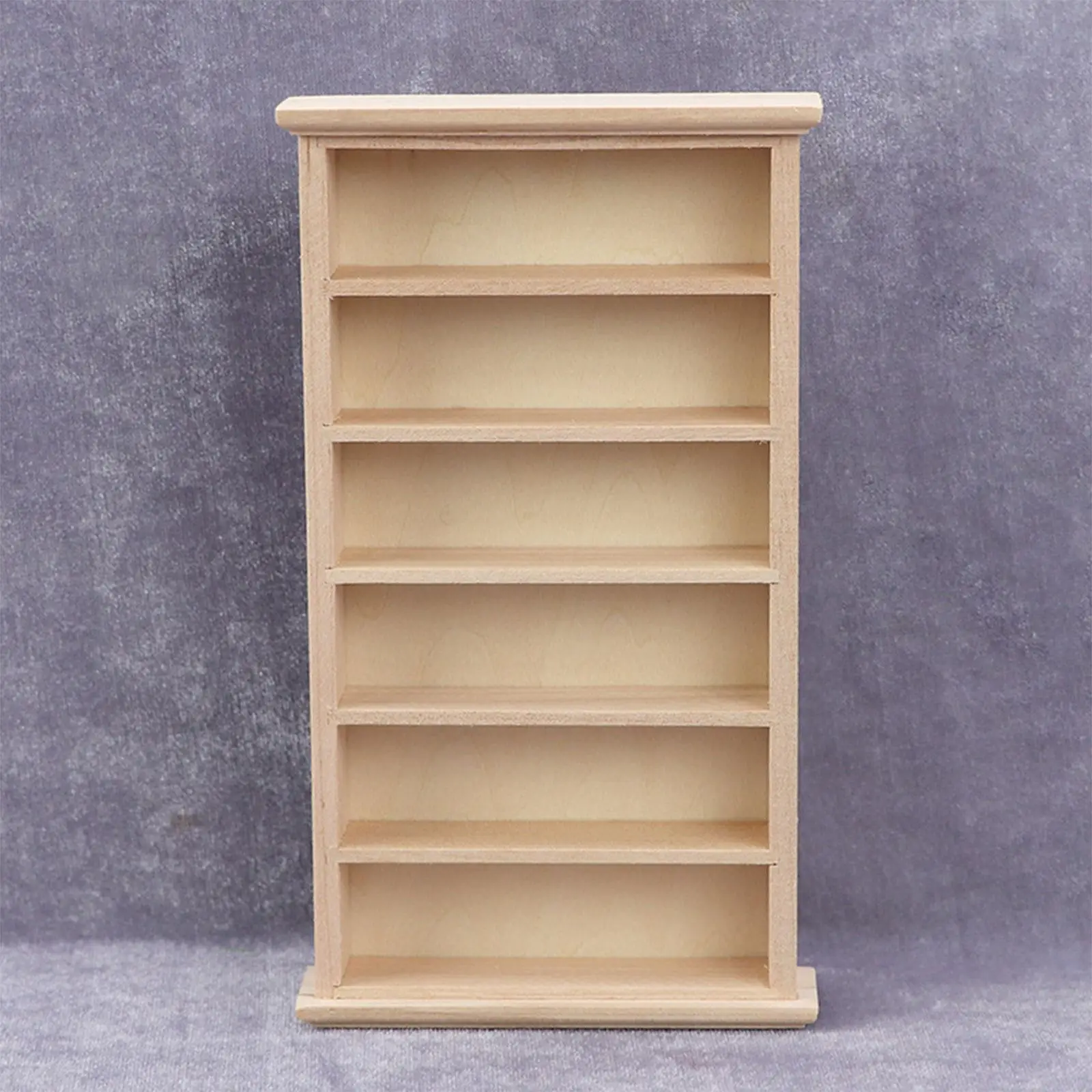 

Handmade Dollhouse Miniature Bookcase Kids Pretend Toys Shelf, for Children