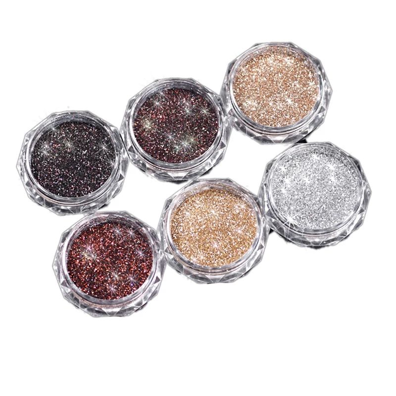 

6-Color Diamond Bottled Crystal Diamond Powder Burst Sparkling Crystal Nail Jewelry Glitter Sequins