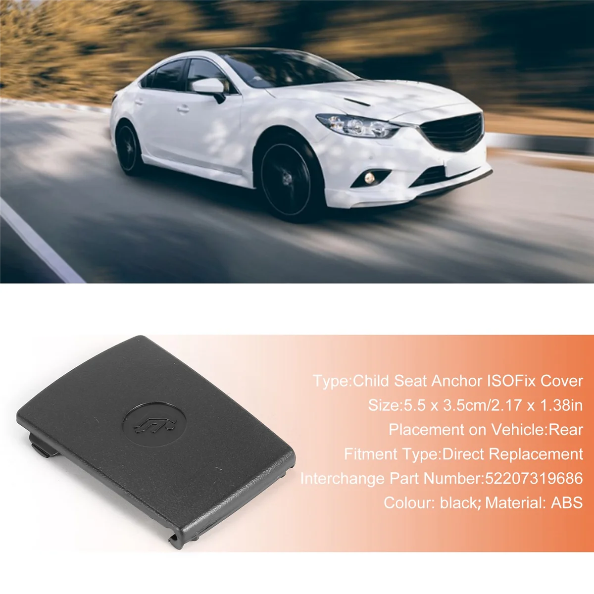 Фиксирующий чехол для заднего сиденья автомобиля ISOFix BMW 3 серии F35 F30 F31 F20 F21 F22 F80 M3