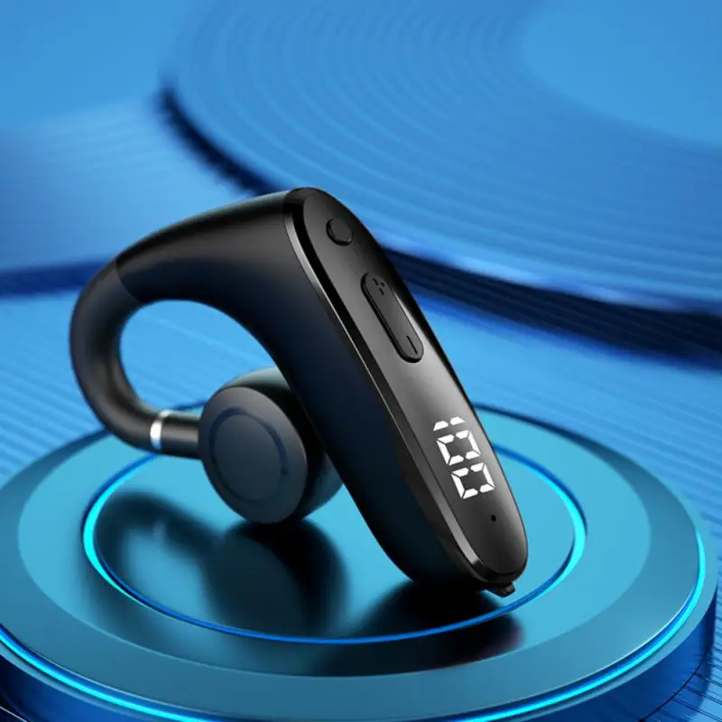 

Noise Reduction Bluetooth-compatible Headset Ear Hooks Tws Earphone Ergonomic Digital Display Bone Conduction Headphone Stereo
