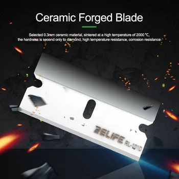 RELIFE RL-023A UV Glue Cleaner Remover Blade With Plastic Handle For Mobile Phone Screen Glue Cleaner Tools 3