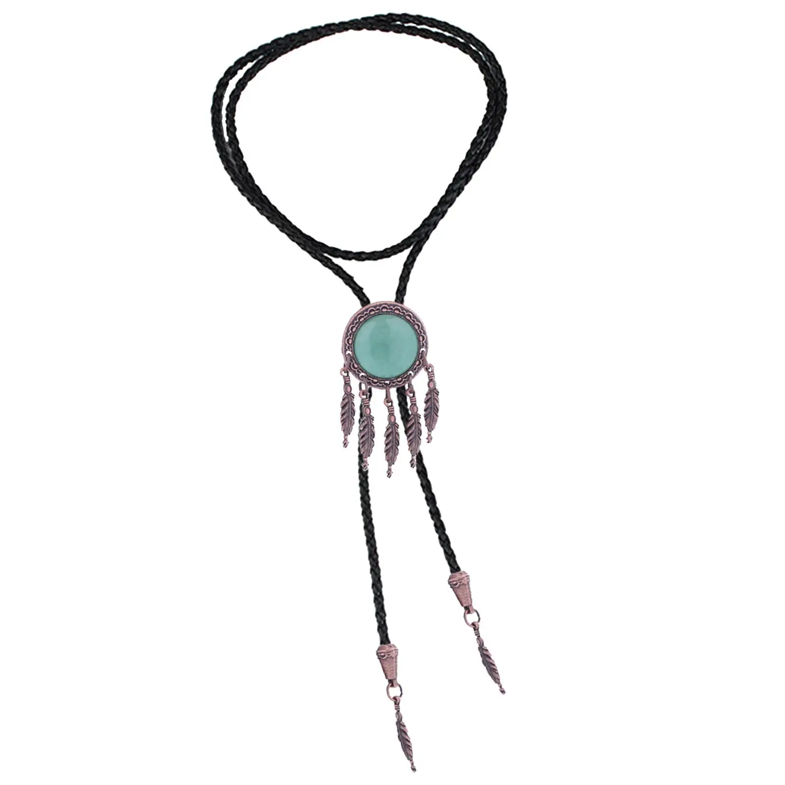 

PU Leather Bolo Tie Costume Costume Accessories Cowboy Adjustable for Women