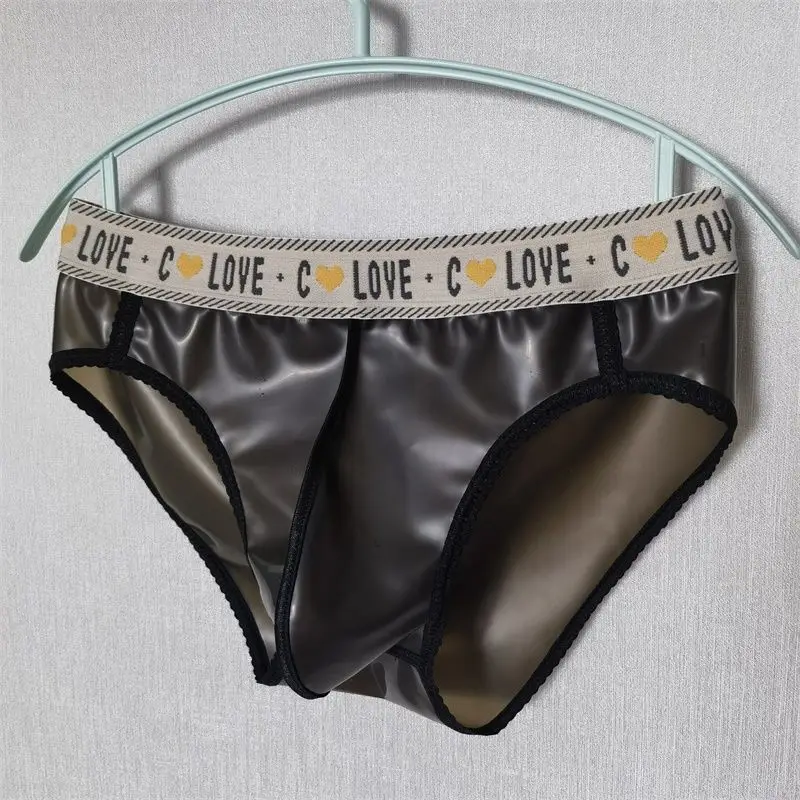 Мужские латексные трусы для ролевых игр сексуальное женское белье трусики