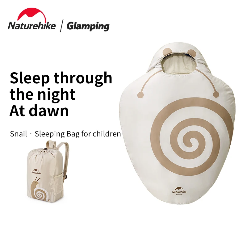 

Naturehike Children's Ultralight Portable Cotton Camping Sleeping Bag Outdoor Hiking Travel Soft Windproof Hooded With Storage