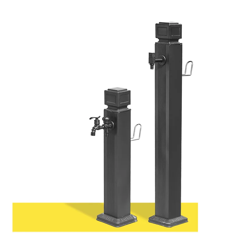 Черная матовая садовая водная колонка квадратный полив напольный водопроводный