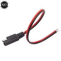 30cm diy sae power automotive extension cable 18awg 10a solar battery plug wire 2 pin with sae connector cable quick disconnect